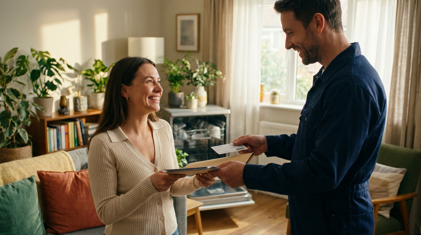 维修完成后的保障服务交付场景